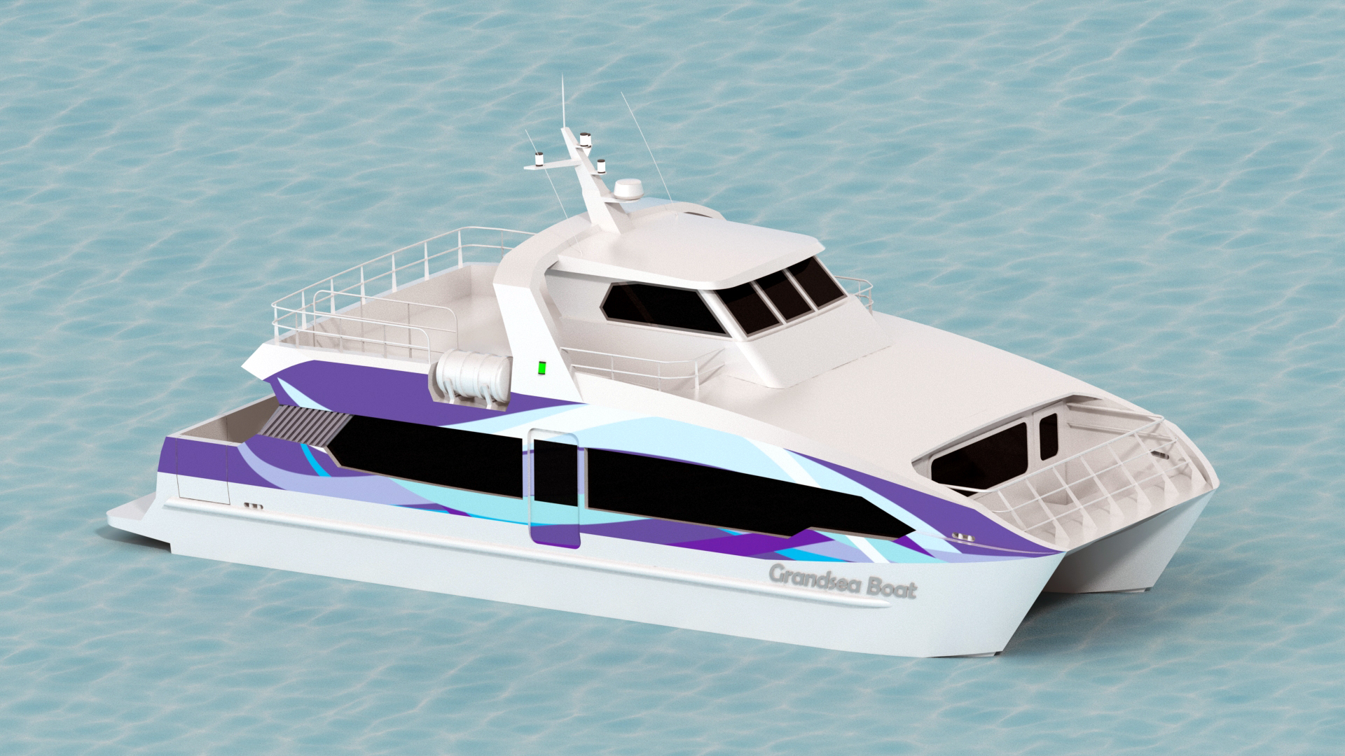 17m Aluminum Catamaran 70 Persons Passenger Ferry Boat for ...