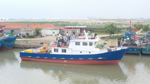 China Cheap Price Monohull offshore Floating Crane Barge/fire Fighting/anchor Lift/ Multi Function Work Boat for Sale