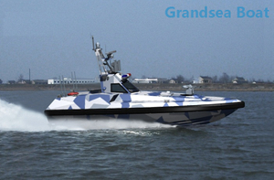 Fiberglass Surface Drive High Speed Unmanned Patrol Boat for Sale