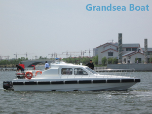 Grandsea 40-41ft FRP Fast Fire Rescue Boat with Outboard Engine for sale