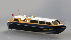 Grandsea 40ft Fiberglass Naval Admirals Ceremonial Craft Boat for Sale